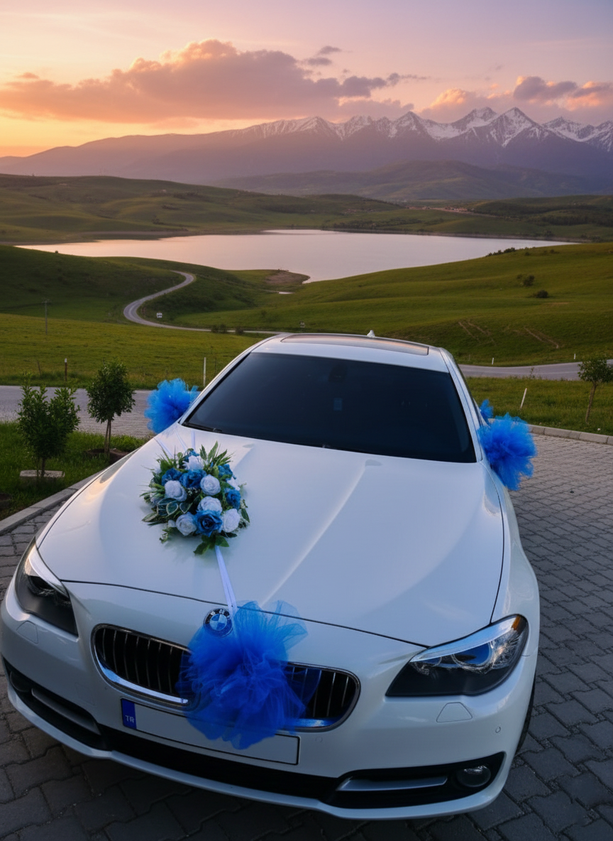 Gelin Arabası Çiçek Modelleri 7